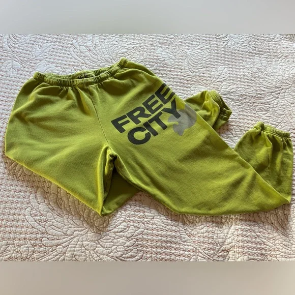 FREECITY Lime Green Joggers - Picture 5 of 5